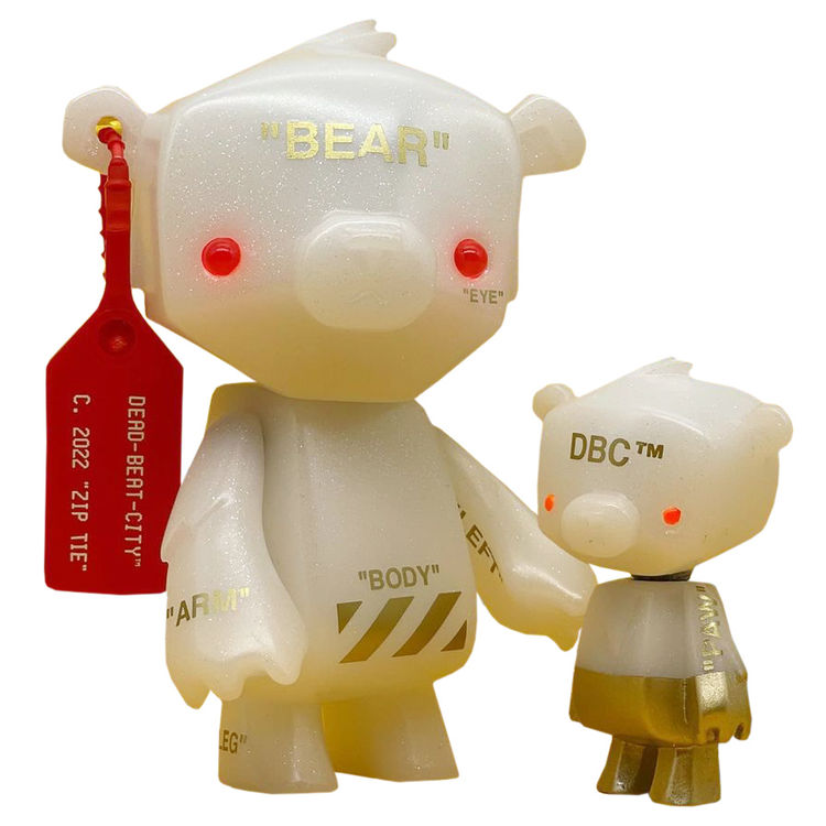 Gold OFF BEAR sparkle by Dead Beat City (Barnaby Purdy)