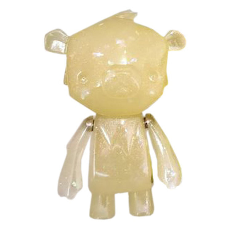 White Sparkly Kuma Bear by Dead Beat City (Barnaby Purdy)