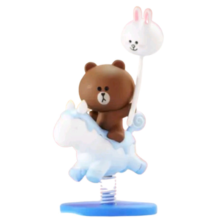 Brown Choco on Rocking Horse by Line Friends (Kang Byeong Mok)