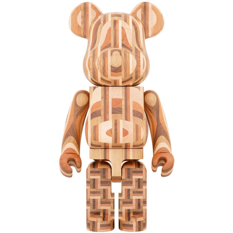 1000% 2nd Parquet Karimoku Bearbrick by Karimoku