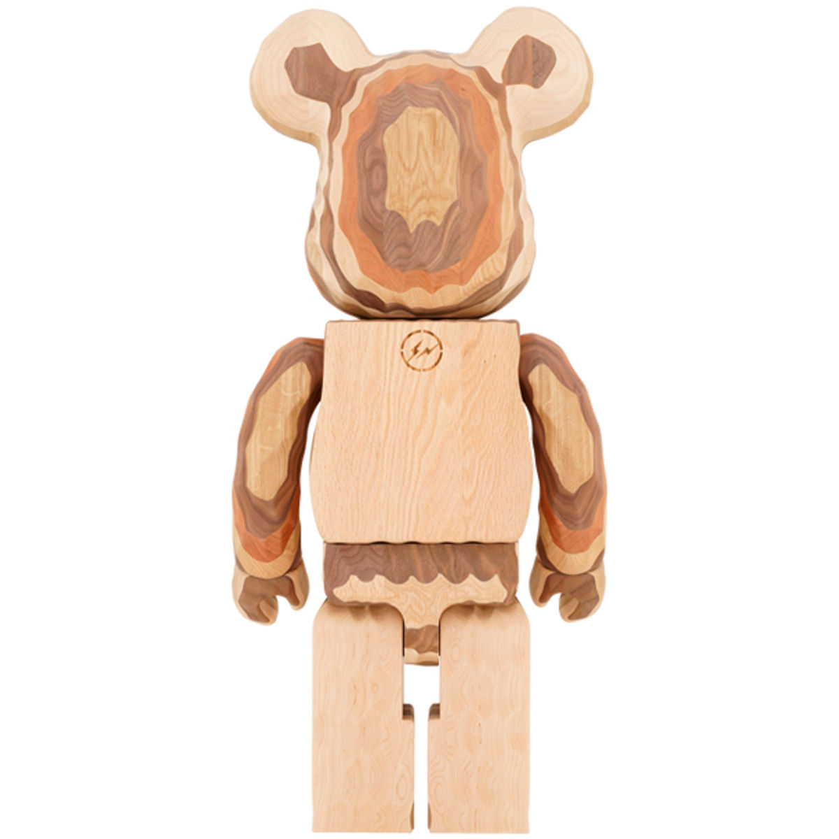 1000% Carved Wood Layered Bearbrick