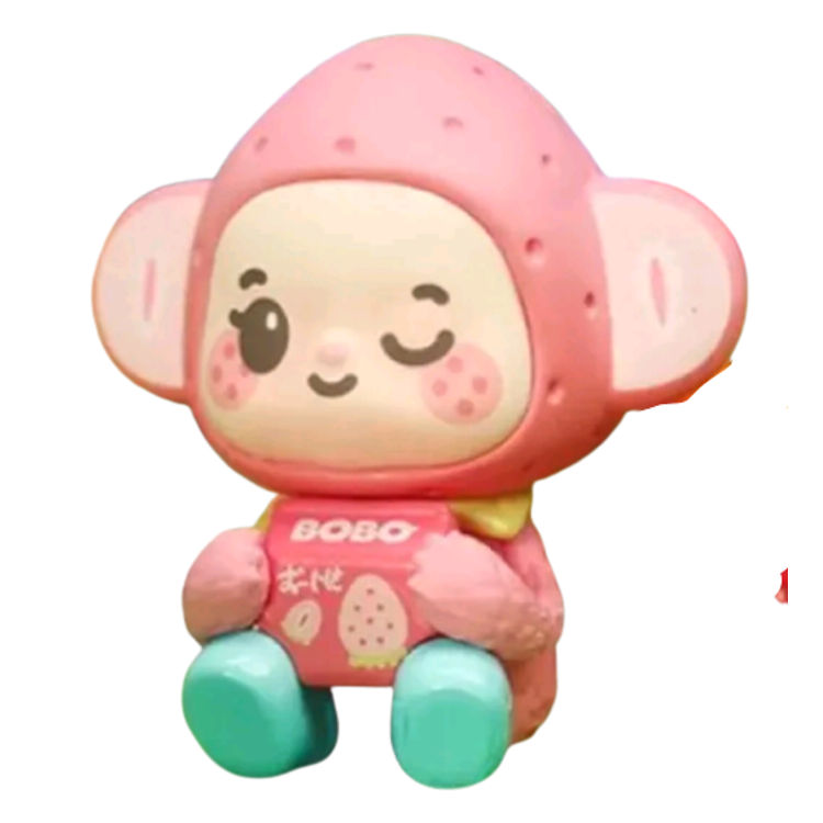 Strawberry Milk Monkey Bobo by IATOYS