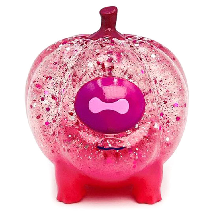 Pank and red sparkle Pumpkin Toad by Ghost Fox Toys