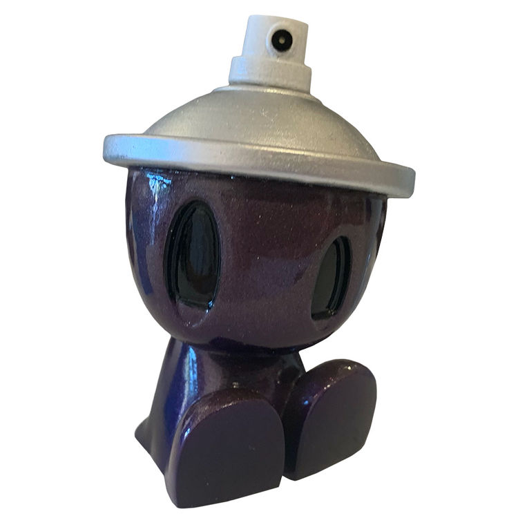 3oz Dark Purple Resin Canbot by Czee