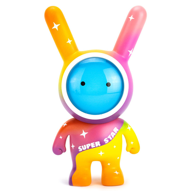 Superstar Space Rabbit (Pink Orange) by Space Rabbit Studio