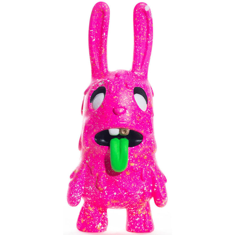 Pink Splatter Zombie Bunny 2.0 by Fetch for Donuts (Aleana Soto)