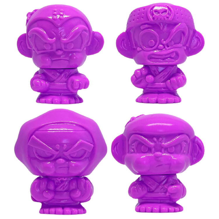 Purple Dream Hyperactive Monkey & Friends Sofubi (Set) by Hyperactive Monkey (Jerome Lu)