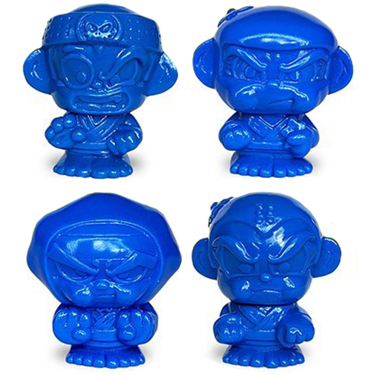 Blue Hyperactive Monkey & Friends Sofubi (Set)