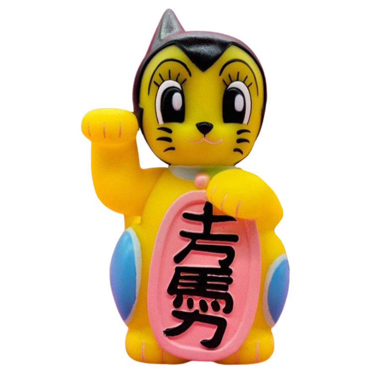 Yellow Strawberry Maneki-Astro (Woot Bear Exclusive) by DoomCo Designs