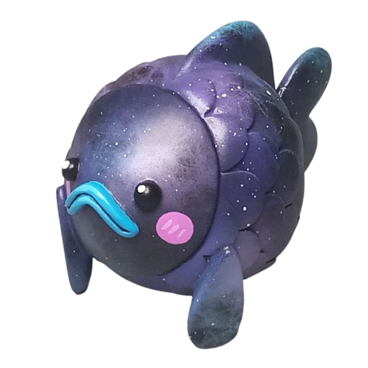 Purple Galaxy Puffer Fish by 78JO (Sunny Tam)