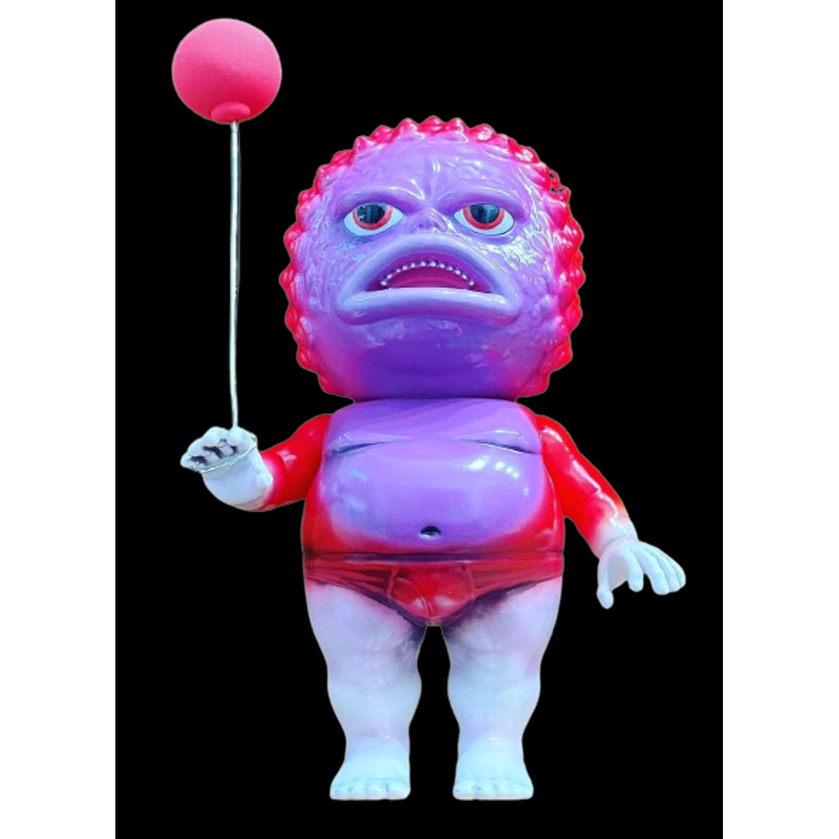 Old School Buddha Boy with a Red Balloon
