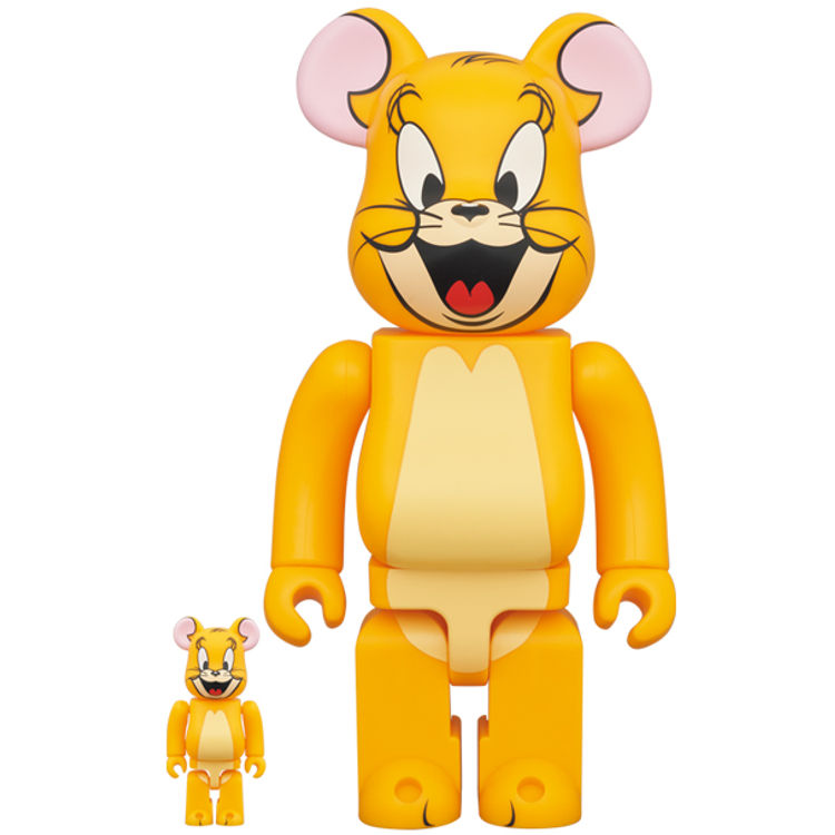 100% + 400% Classic Color Jerry : Tom & Jerry Be@rbrick (Set) by Warner Bros.