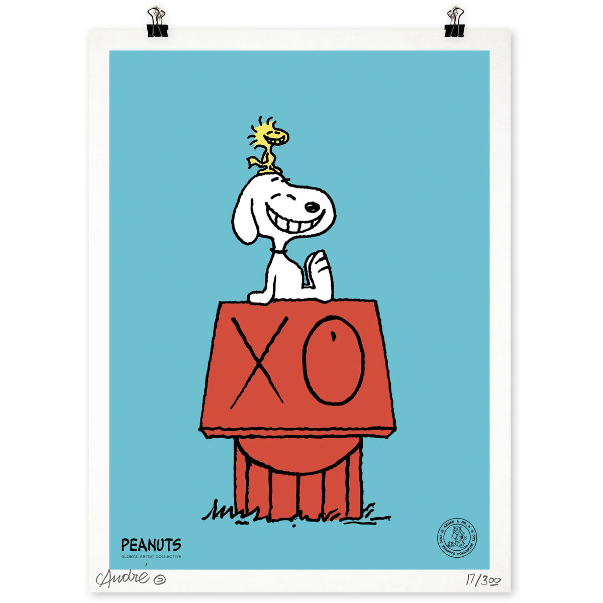 Blue Snoopy & Woodstock on Red House