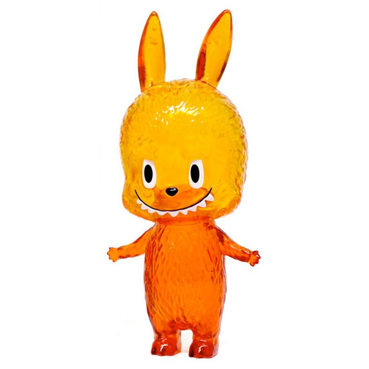 Clear Orange Labubu Little Monster by Kasing Lung