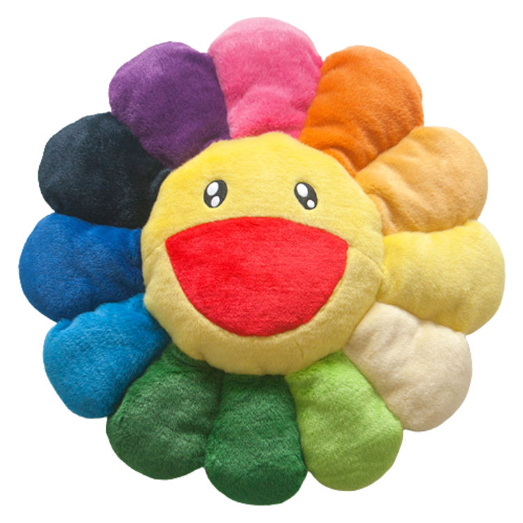 Rainbow Flower Cushion - 60cm by Takashi Murakami