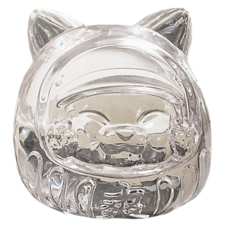 Hug Hug Cat DADARUMA Transparent by Shon Side