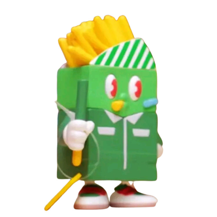 Green Stickman Fries Choosey Wansim (Secret Figure) by Paperworks