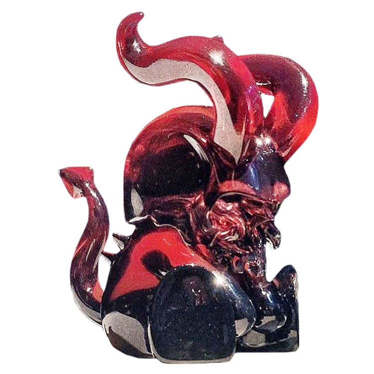 Hornskull Translucent Red by Skullman (13Art)