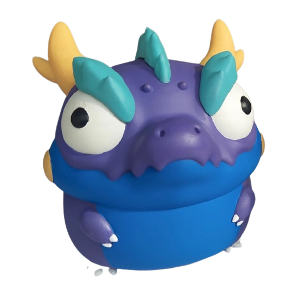 Purple Blue Grumpii Dinosaur