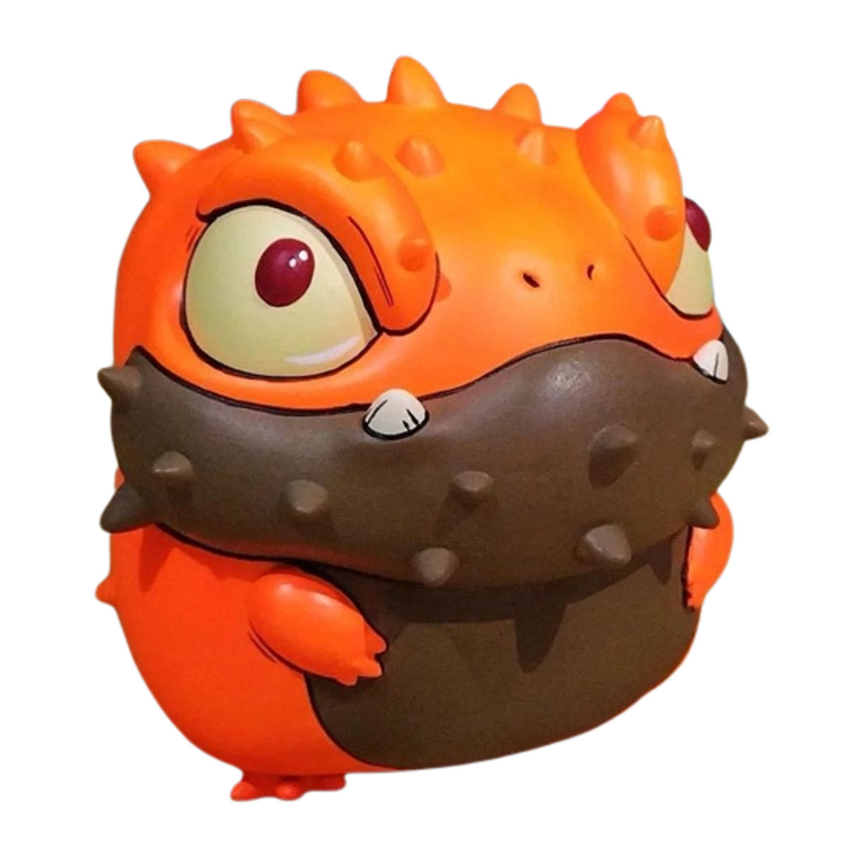 Orange Brown Grumpii Dinosaur