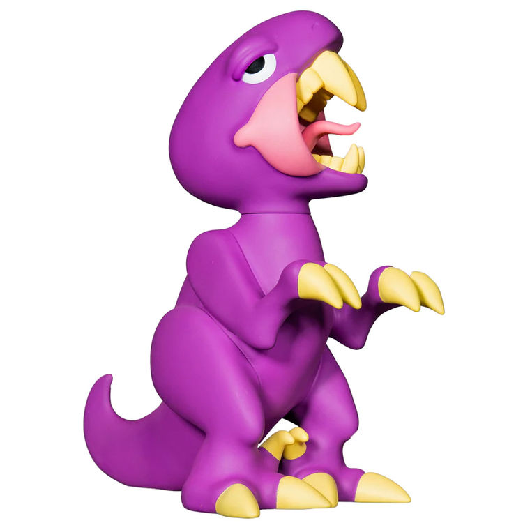 6" Purple Raptor Vinyl Toy by Elbo Glass