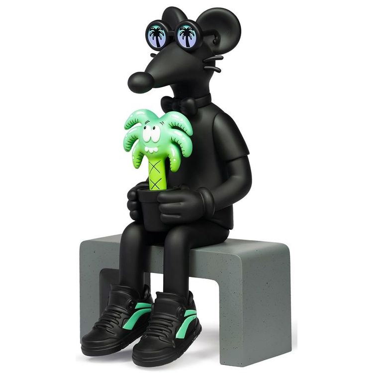 All Black Ollie Skate Rat (Li-Ning Exclusive) by Steven Harrington
