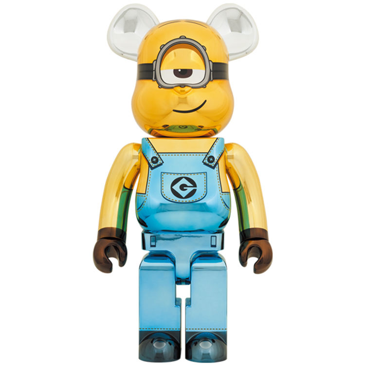 1000% Chrome Stuart Minion Bearbrick by Universal Pictures