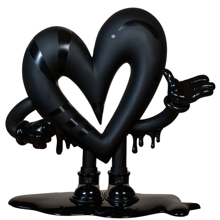 Black OPN Heart by Jason Naylor