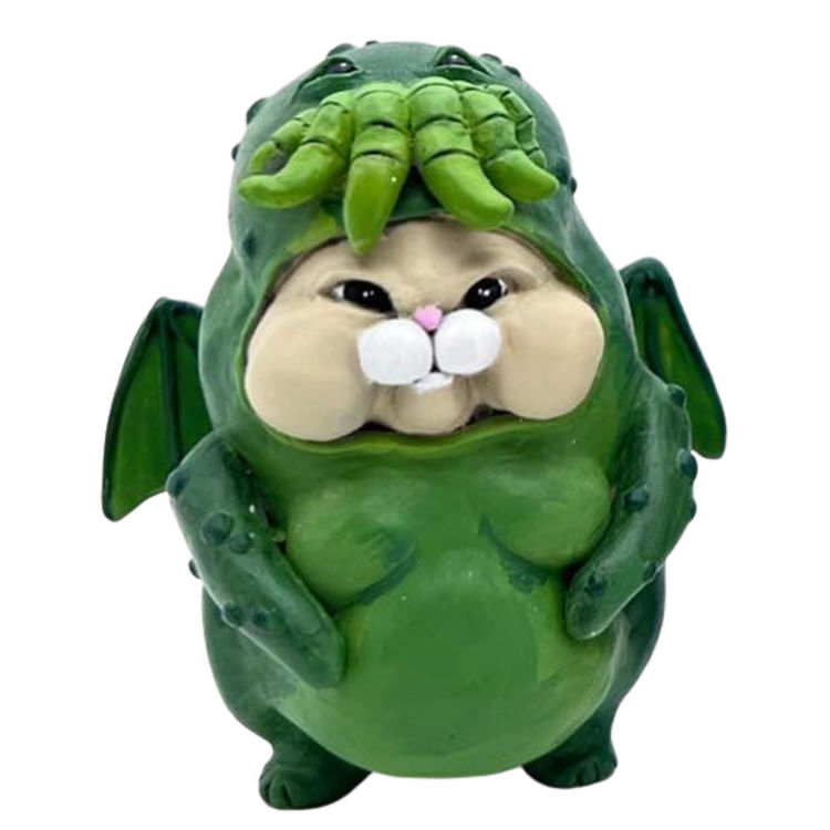 Green Cthulhu CHuB by Sculpty Meow