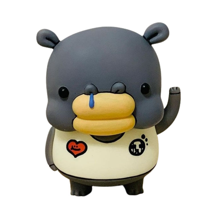 Grey Hippo Guy by Small Monster