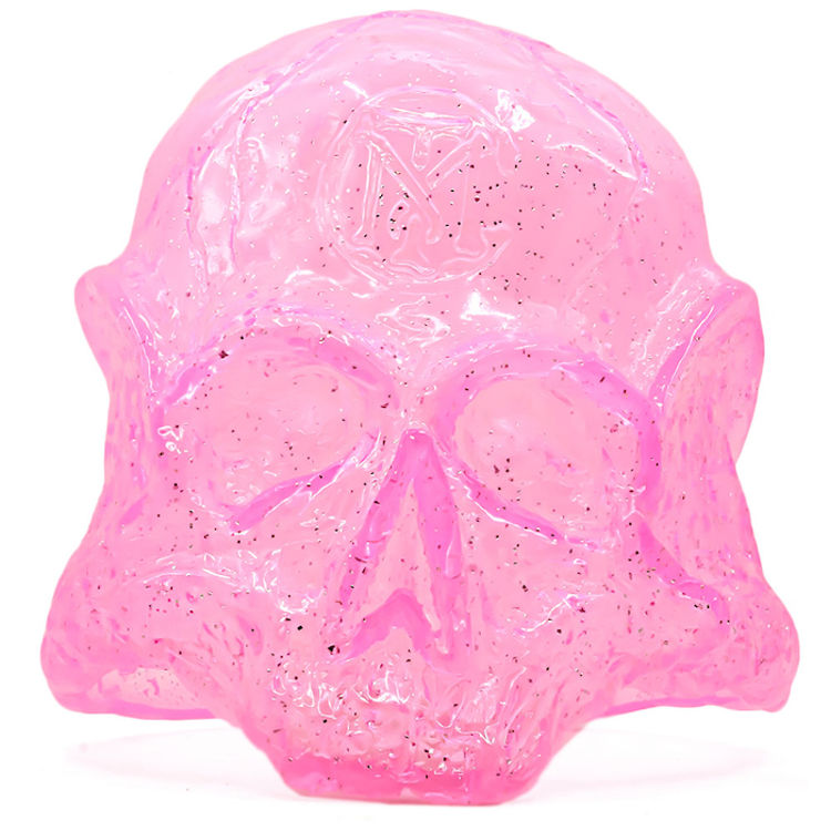 Clear Pink Glitter Almond by COOL tattooing MASATO