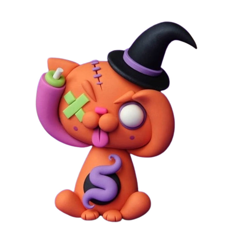 Zoom Kitty Halloweirdo by Little Lazies (Leah Williams)