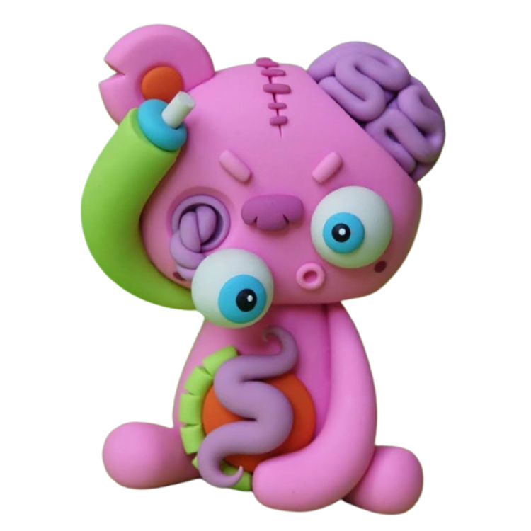 Pink Bear by Little Lazies (Leah Williams)