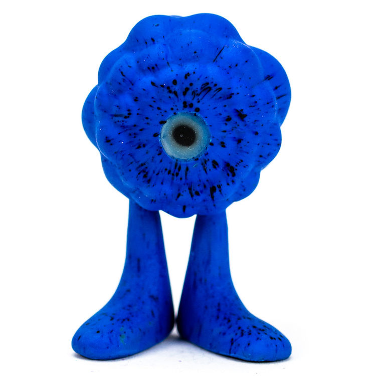 Dark Blue Watch Your Back Itty-Bitty Blooms by Kyle Kirwan