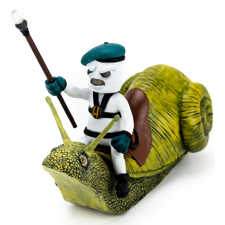 Winston and Snyder the warrior snail by The Harshmallows