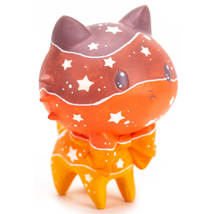 Orange Sunrise Bubble Kittie by Venetta Butcher