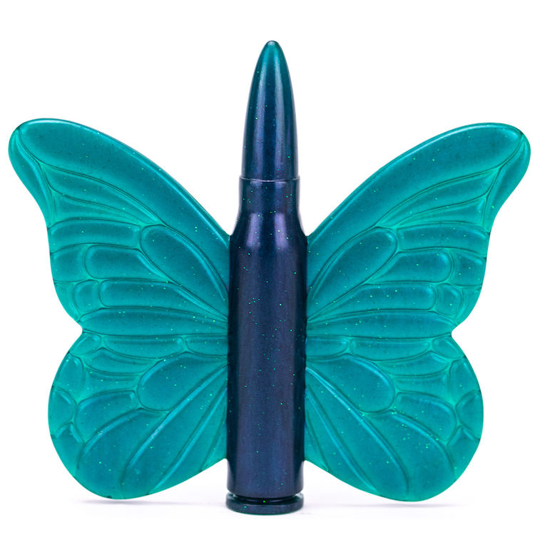 Teal Bullee the Morpho by Mad Hattress