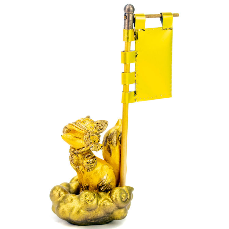 Golden Samurai Fox by Lovecats Collectibles