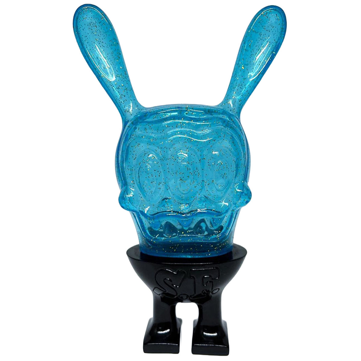 Space Friends Clear Blue Glitter