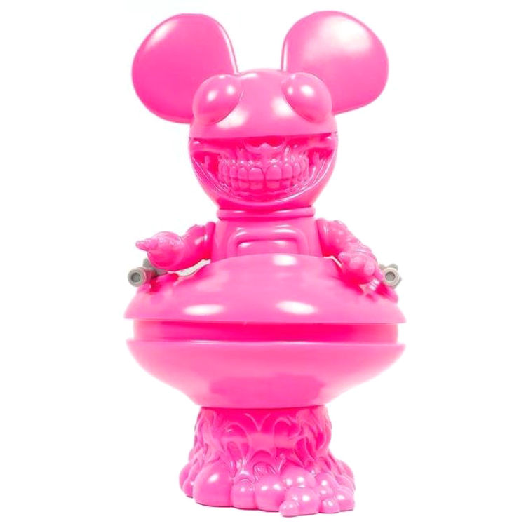 Unpainted Pink Deadmau5 Grin by Ron English