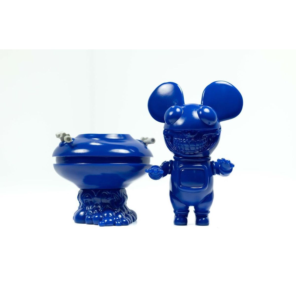Unpainted Blue Deadmau5 Grin