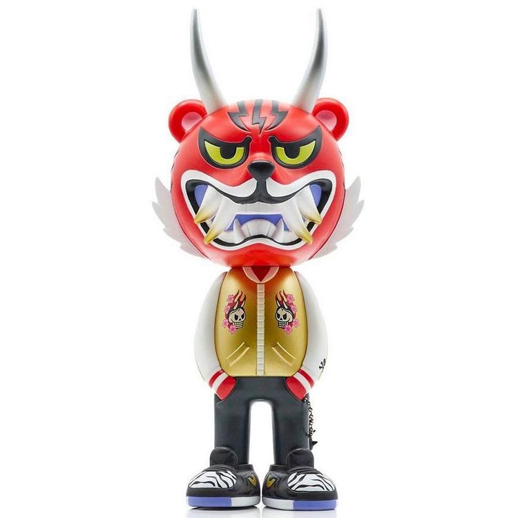 Red Tigeroni Sofubi (NYCC 2022) by Tokidoki (Simone Legno)