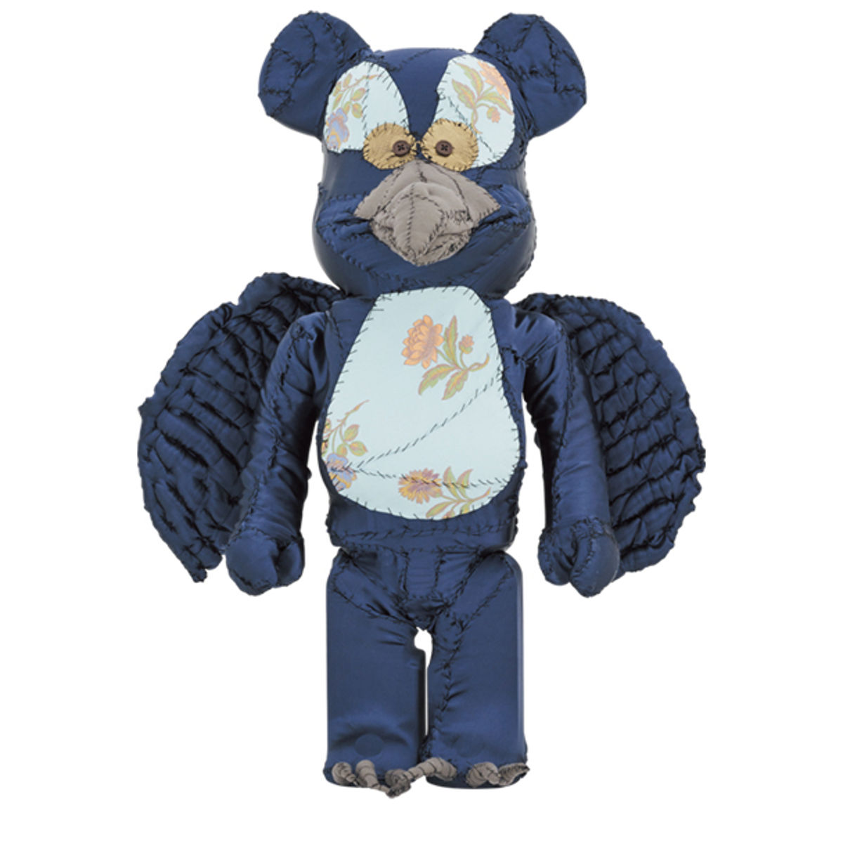 1000% Raven : One of Kind Pattern Be@rbrick