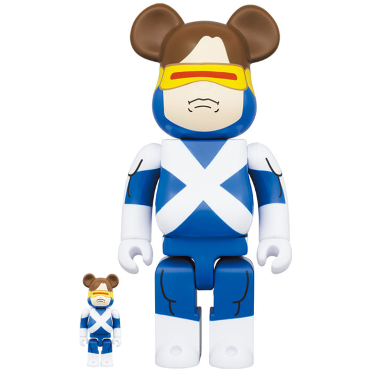 100% + 400% Variant Suit Cyclops : X-Men Be@rbrick (Set) by Marvel