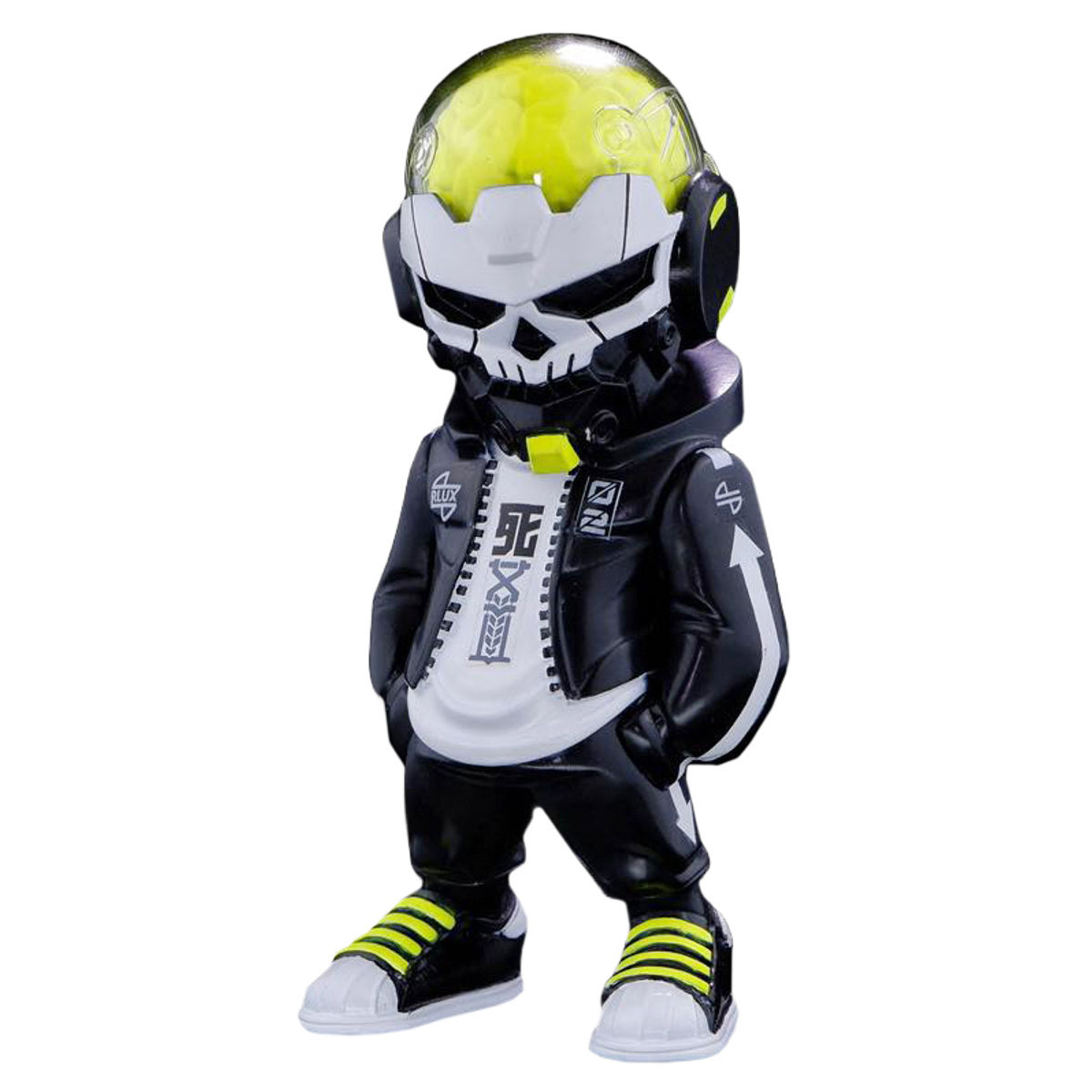 6" Neon Cyber Skull