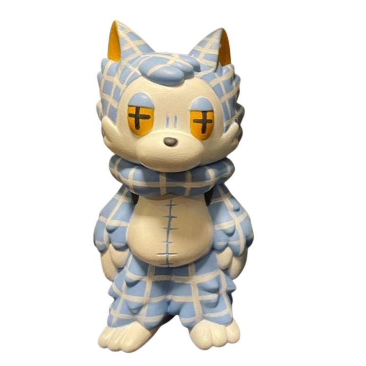 Blue Check Okami-kun by Kiriko Arai