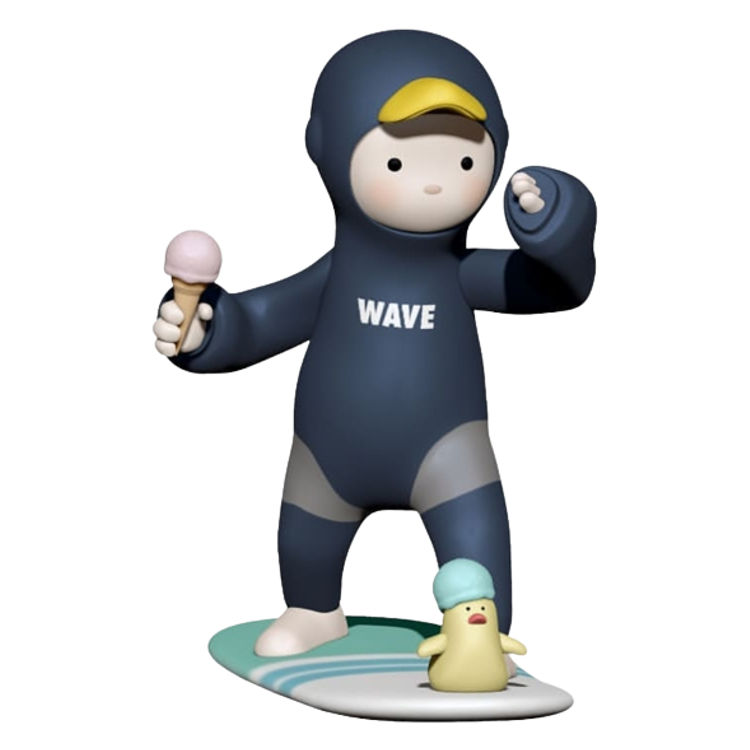 Black Surfer Boy by Sueno Design