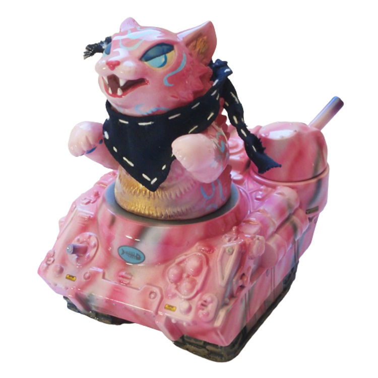 CANDYLAND ARMY MINI NEGORA + TANK + TUNA by Stickup Monsters (Javier Jiménez)