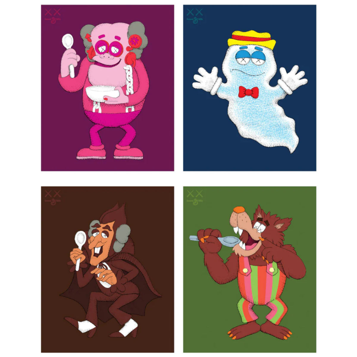 Kaws x Monsters Individual Poster (Set)