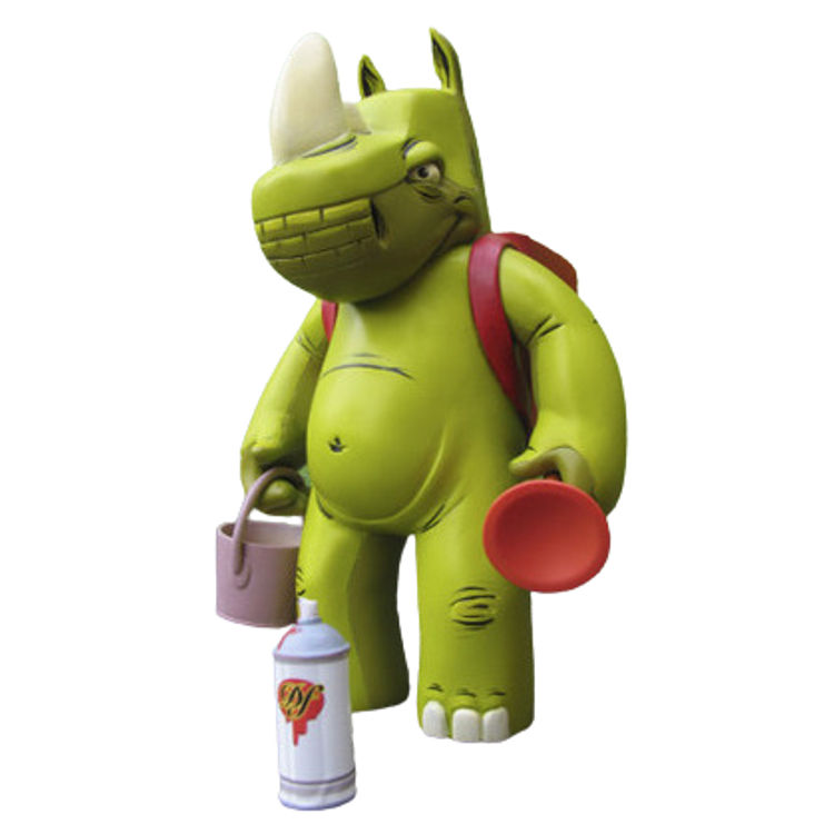 Green (OG) Rumpus Rhino by Scribe (Donald Ross)